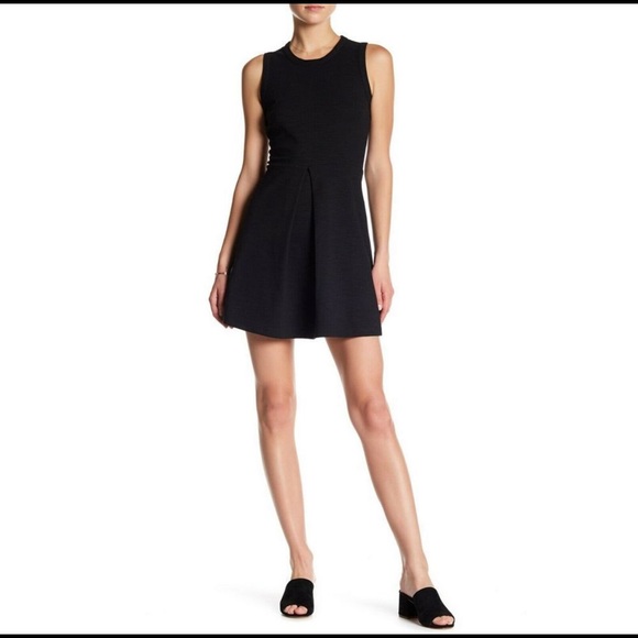 Madewell Black Afternoon Dress Fit and Flare Skater Size L - Picture 2 of 10